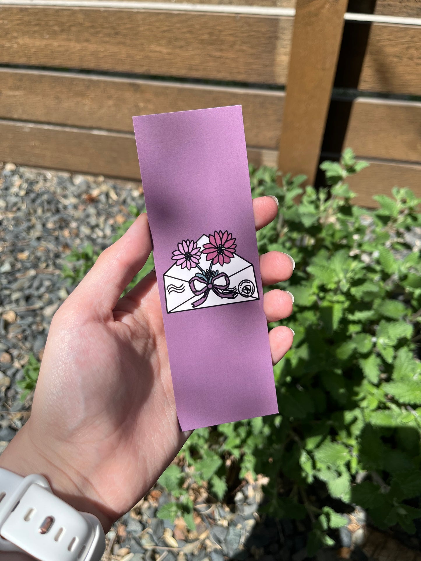 Montana State Flower Bitterroot Bookmark