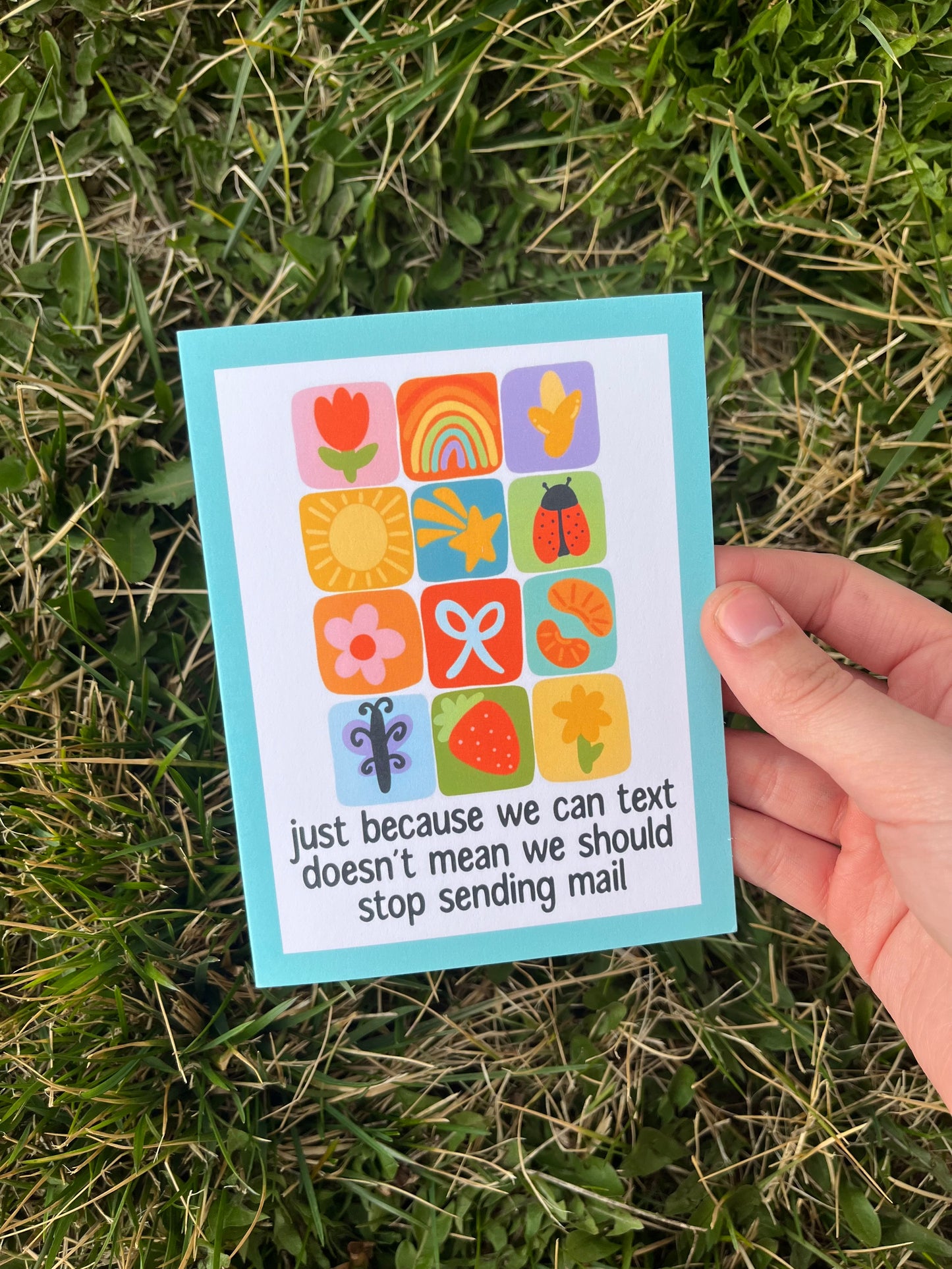 Send Mail Summer Quilt Themed Postcard/Card