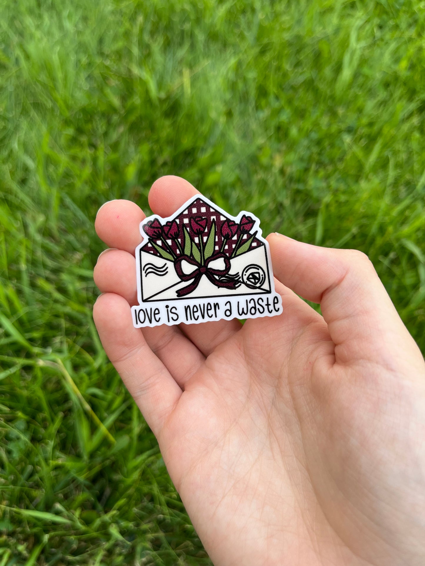 Loving Phrases Tulip Envelope Sticker
