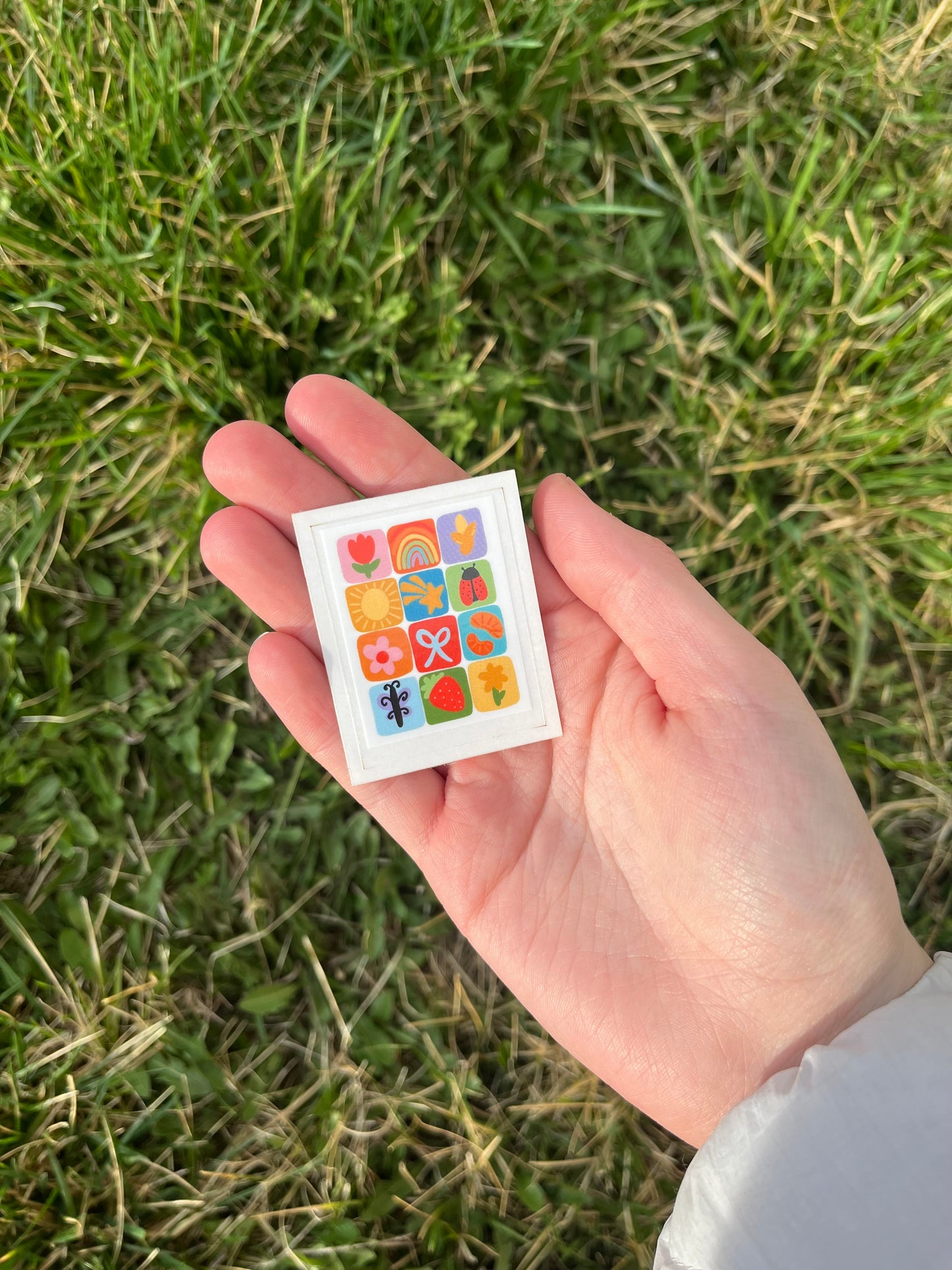 Summer Themed Quilt Style Sticker