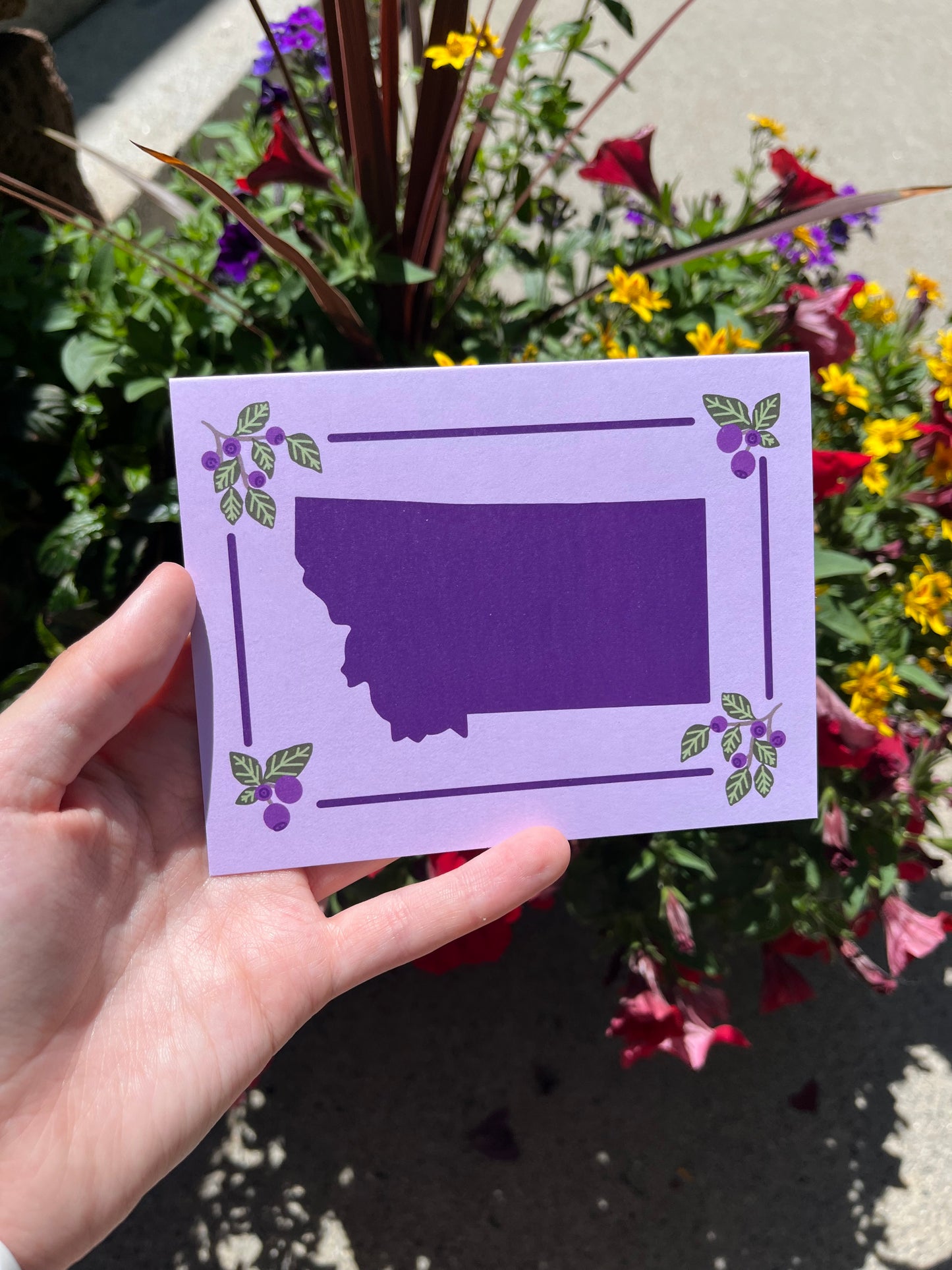 Montana State Huckleberries Card