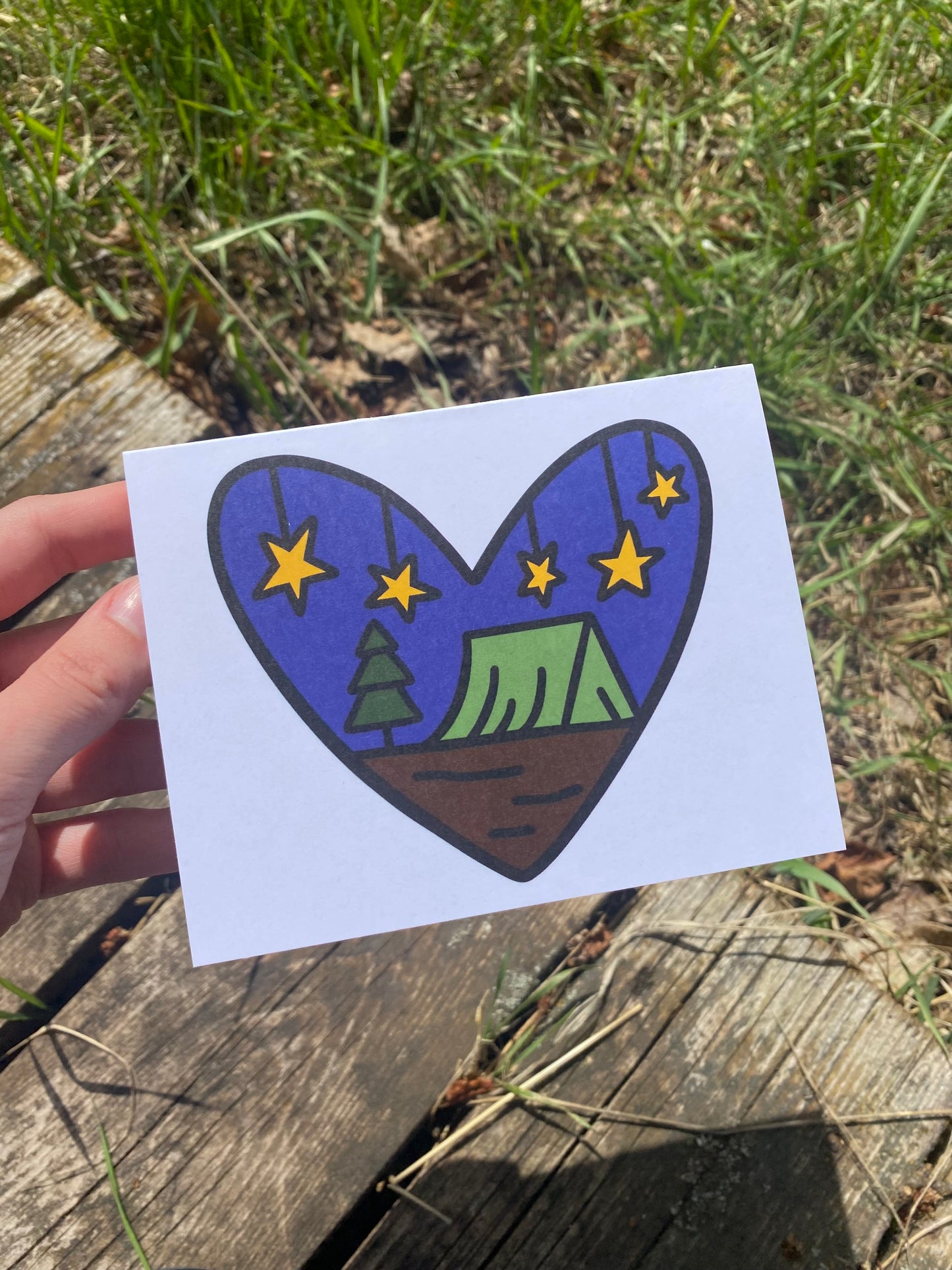 Love Adventuring Outdoors Camping Inspired Card