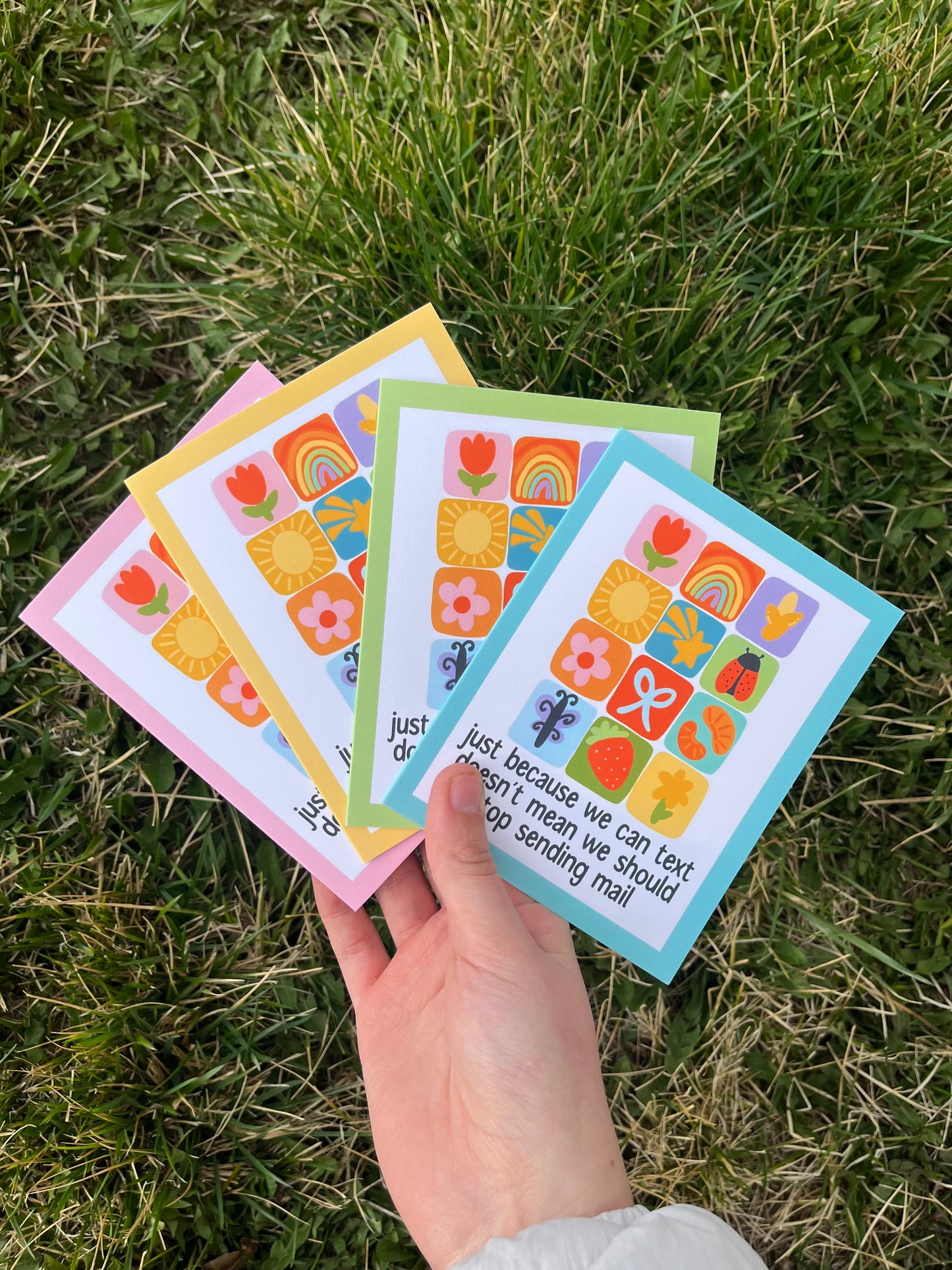 Send Mail Summer Quilt Themed Postcard/Card