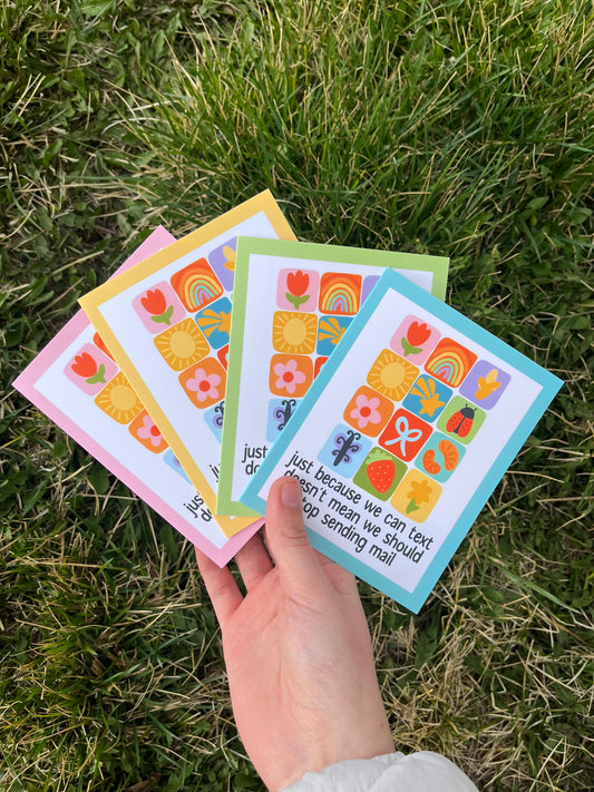 Send Mail Summer Quilt Themed Postcard/Card