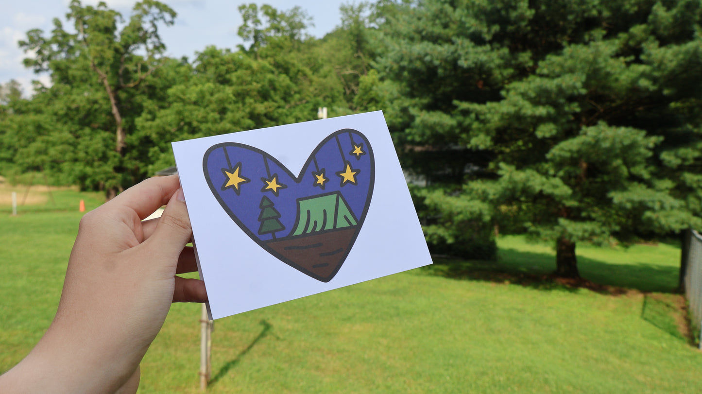 Love Adventuring Outdoors Camping Inspired Card