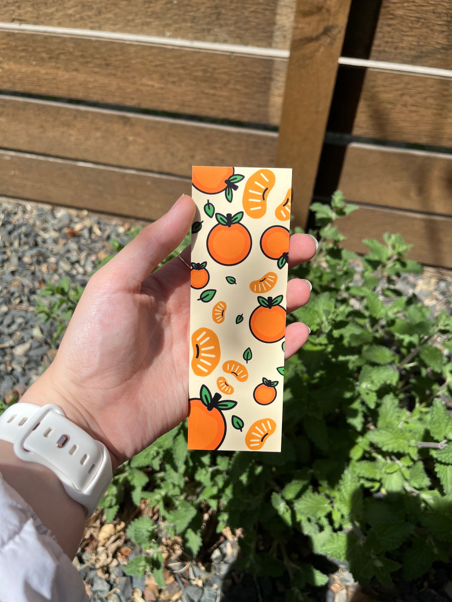 Orange and Slices Bookmark
