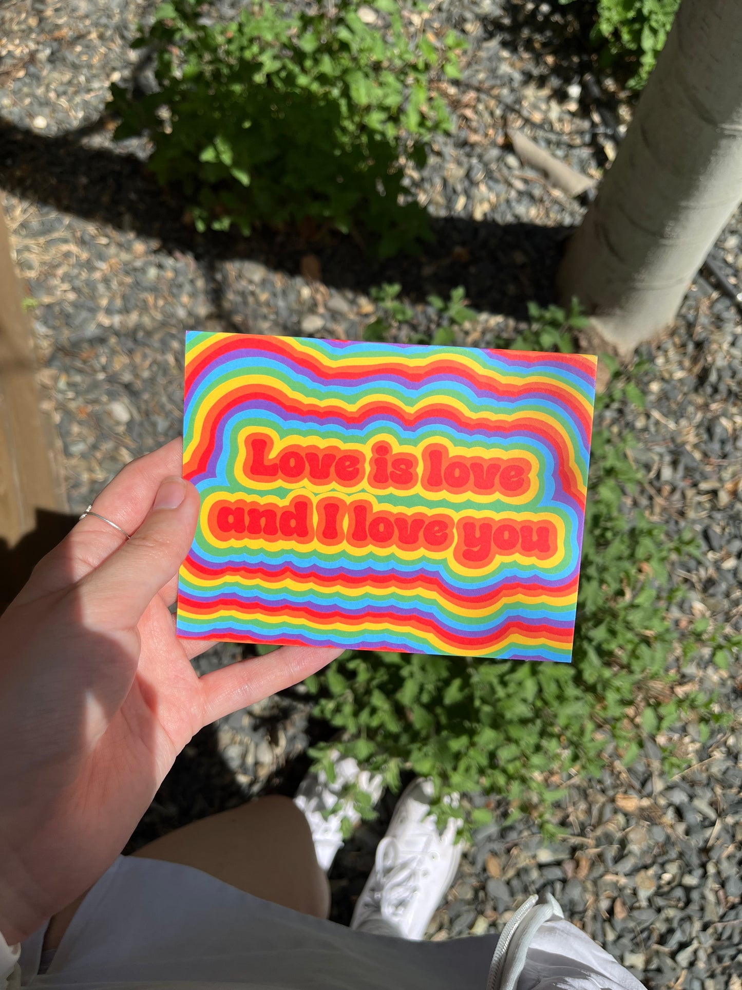 Love is Love and I Love You LGBTQ+ Pride Card