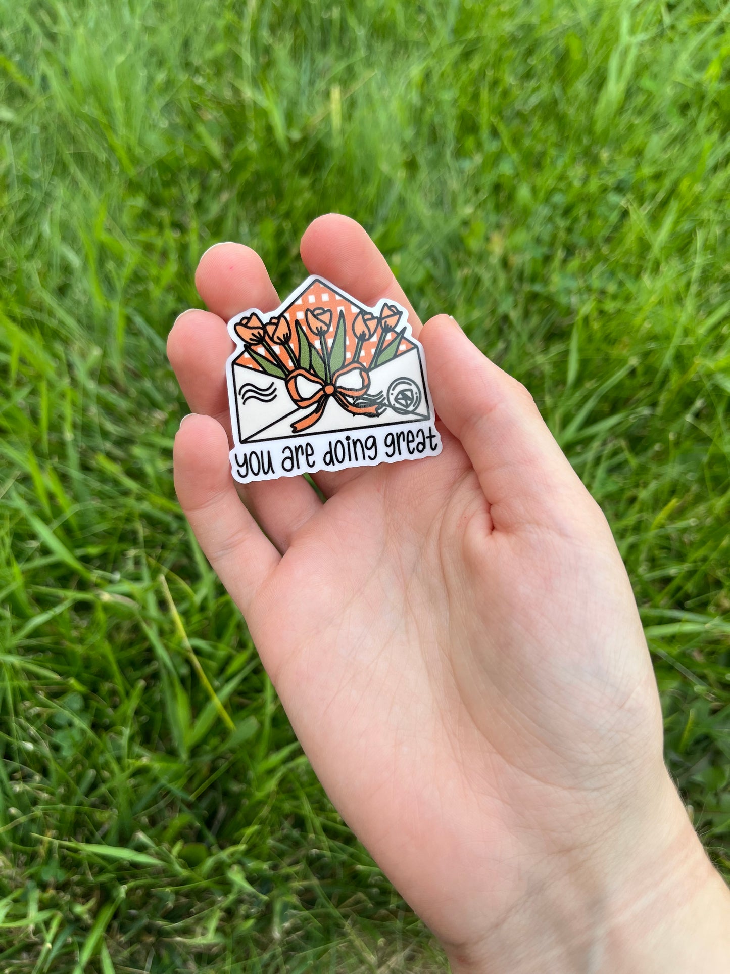 Loving Phrases Tulip Envelope Sticker