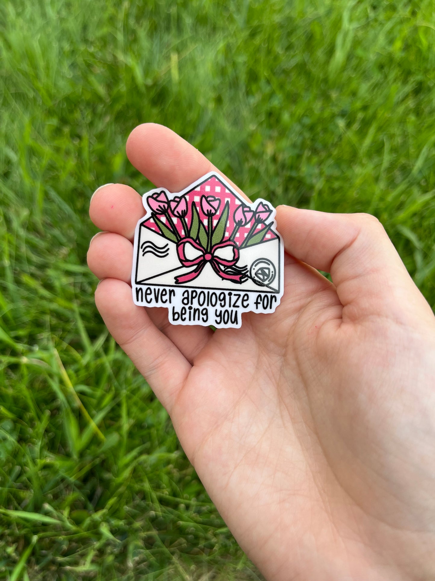 Loving Phrases Tulip Envelope Sticker
