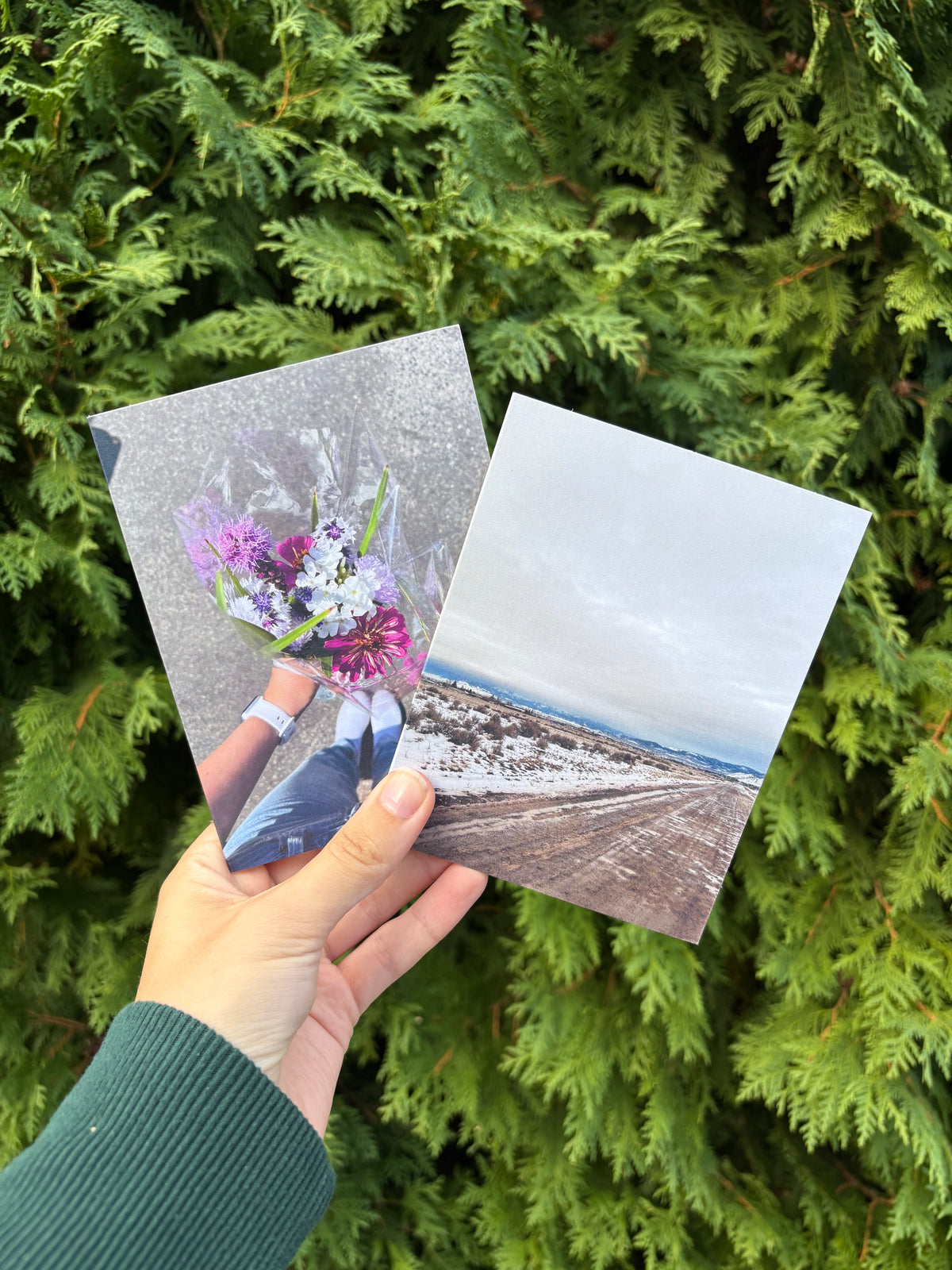 Farmers Market Flower Bouquet Card