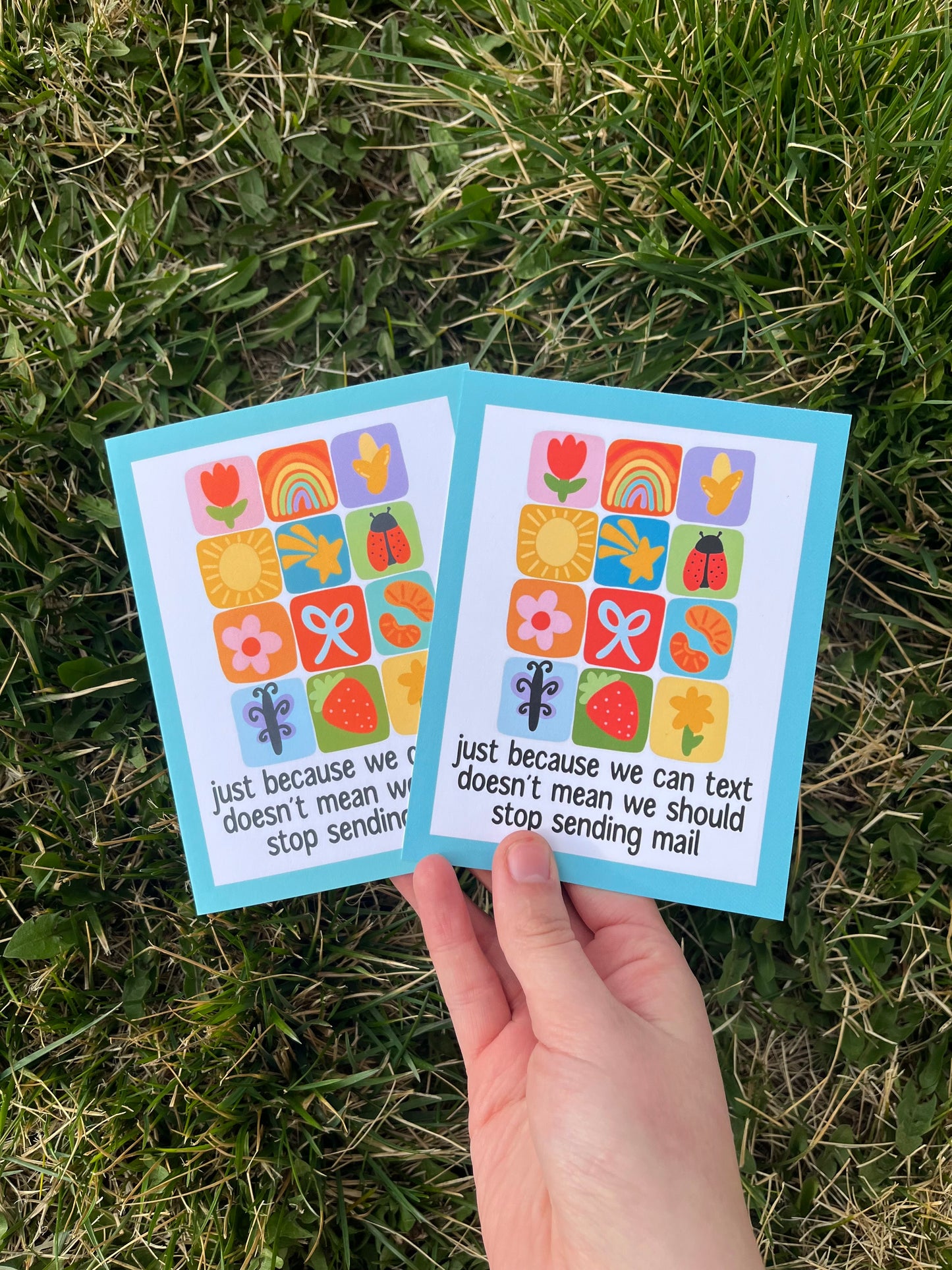 Send Mail Summer Quilt Themed Postcard/Card