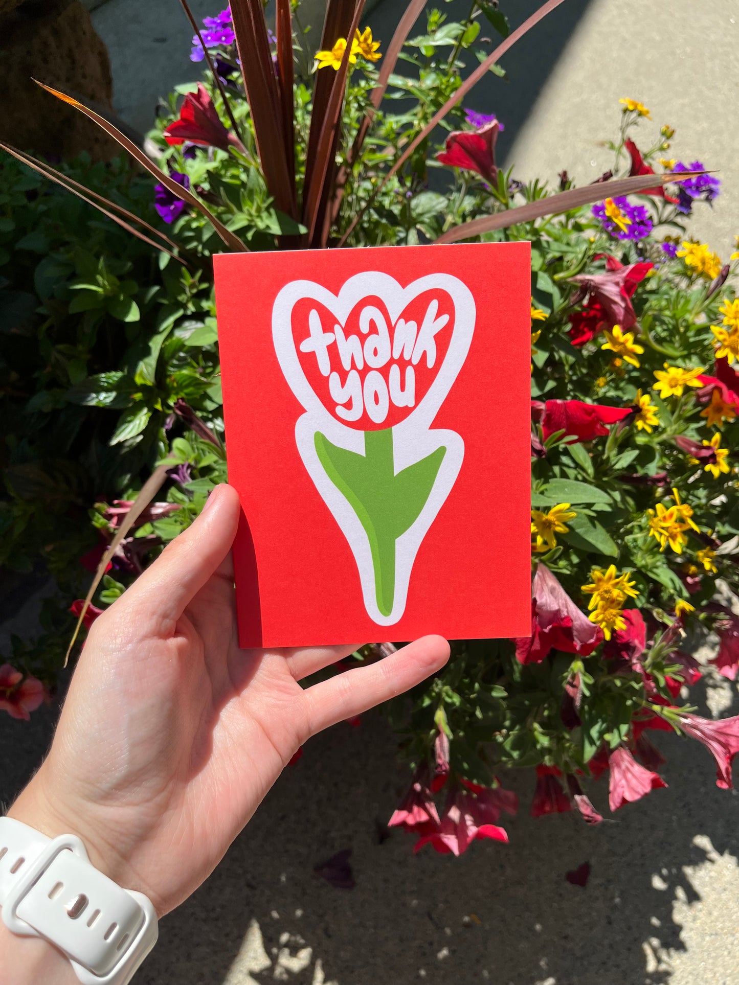 Tulip Thank You Card