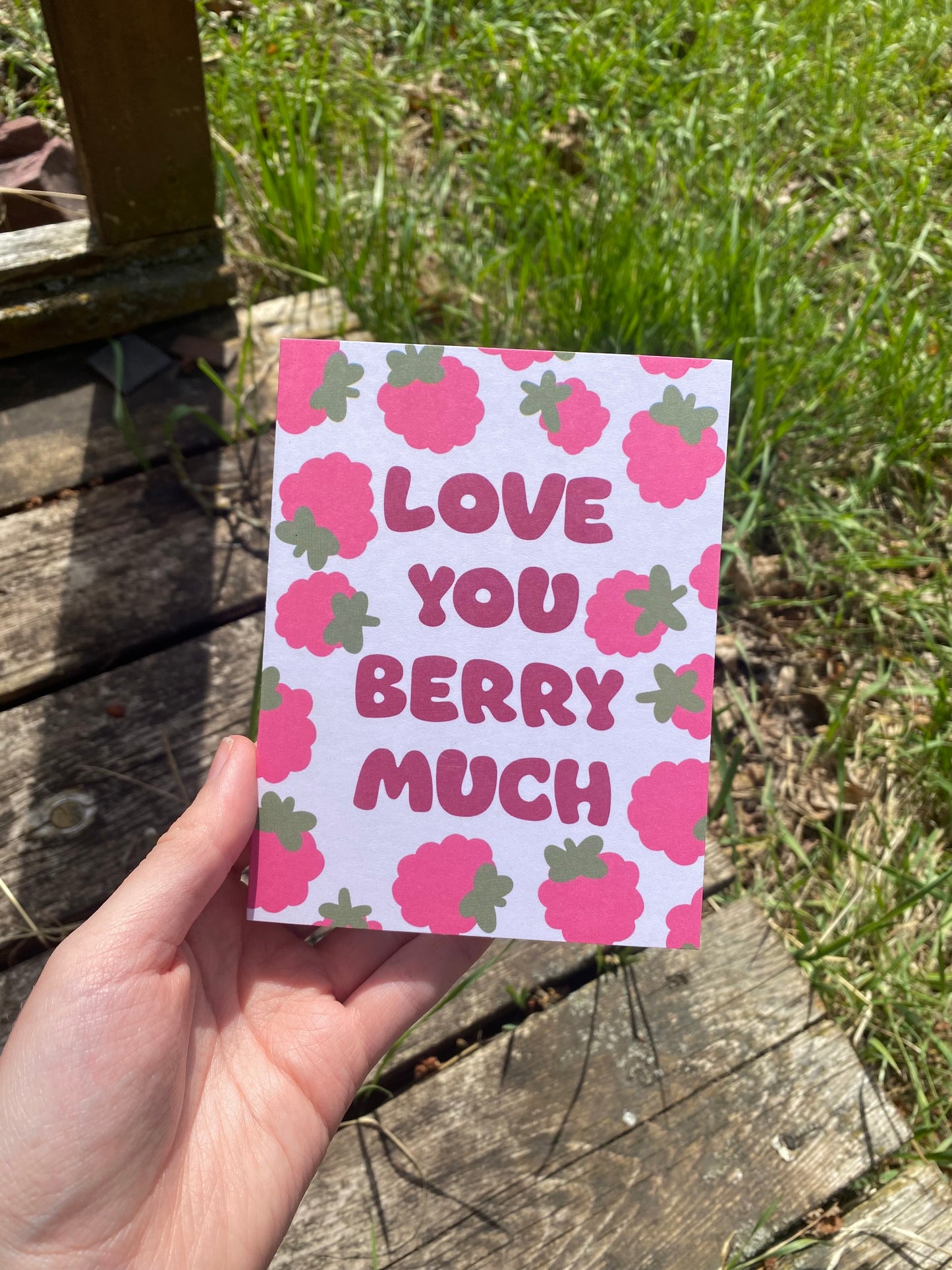 Love You Berry Much Raspberry Card