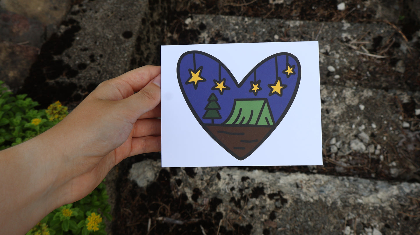 Love Adventuring Outdoors Camping Inspired Card