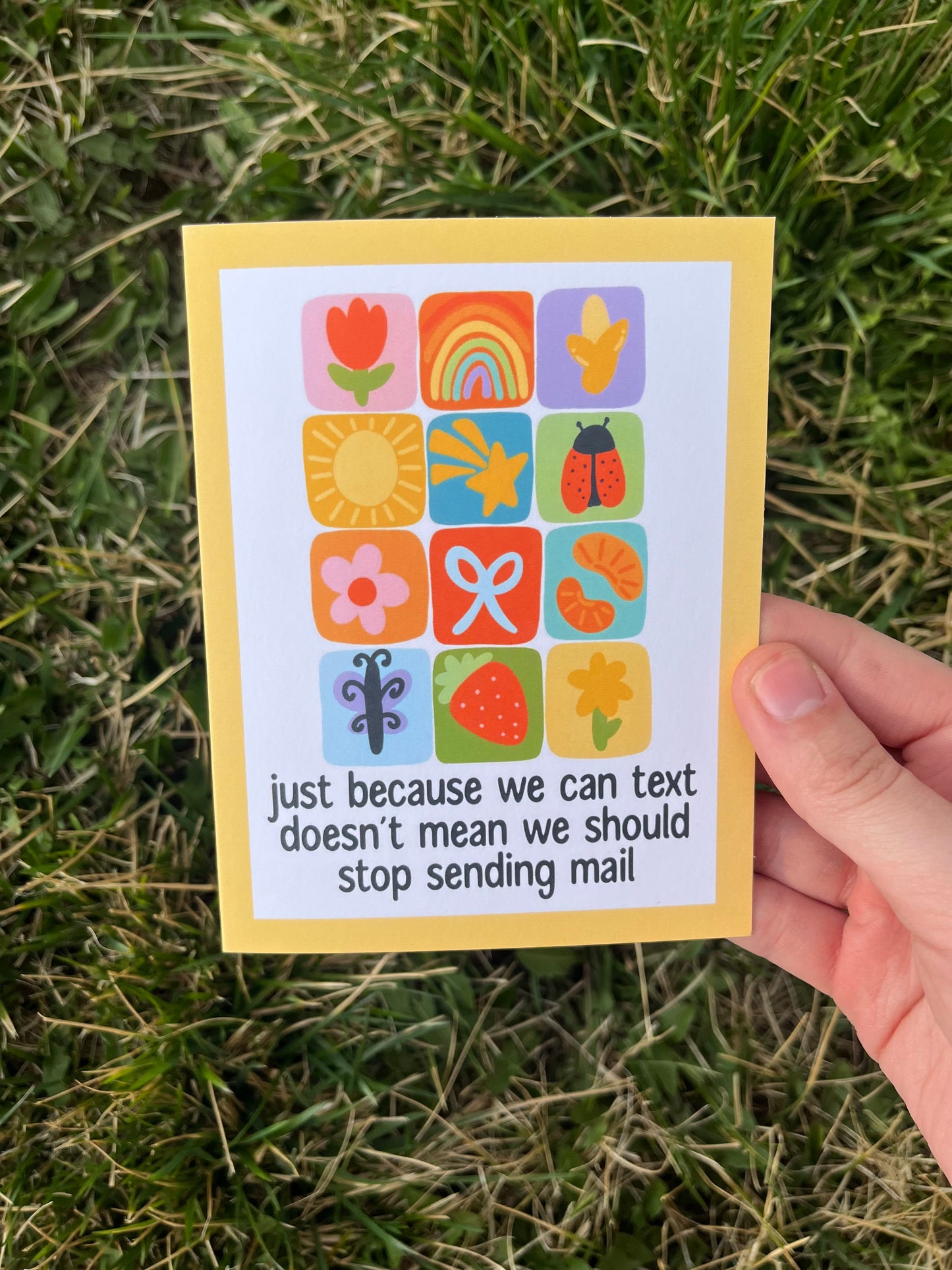 Send Mail Summer Quilt Themed Postcard/Card