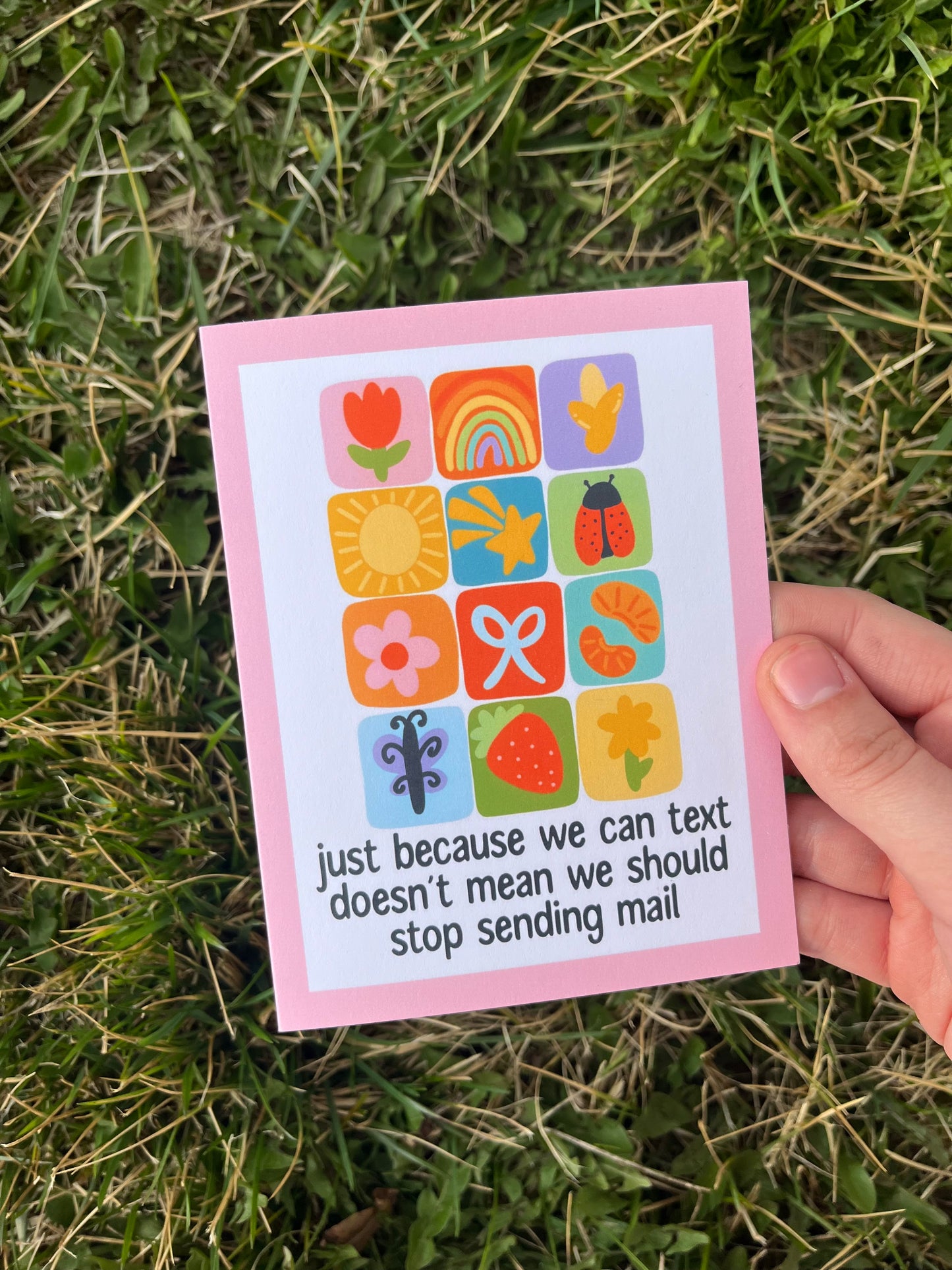 Send Mail Summer Quilt Themed Postcard/Card