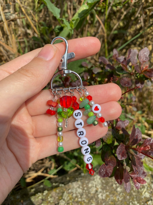 STRONG Silver D-Ring Swivel Keychian