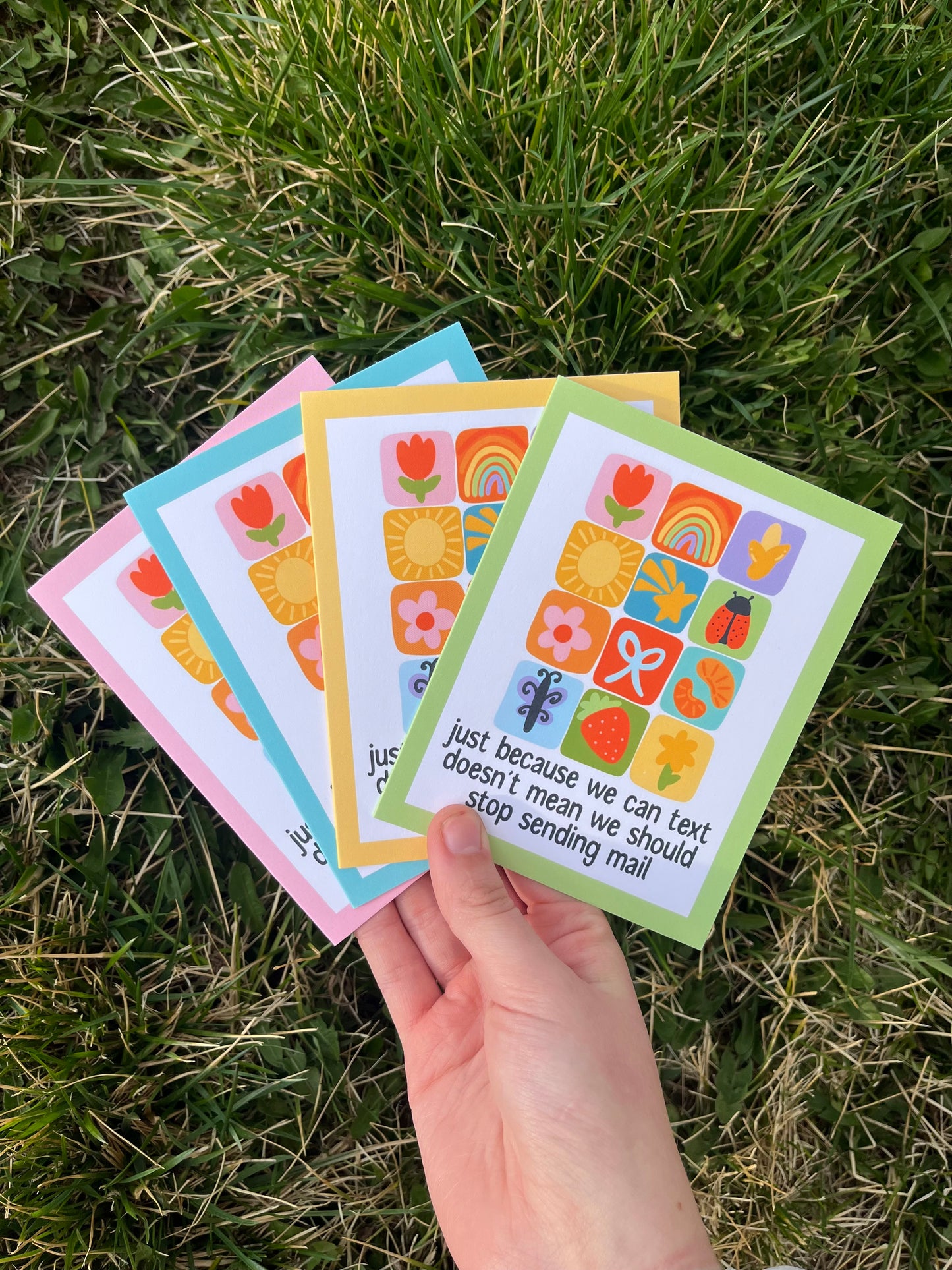 Send Mail Summer Quilt Themed Postcard/Card