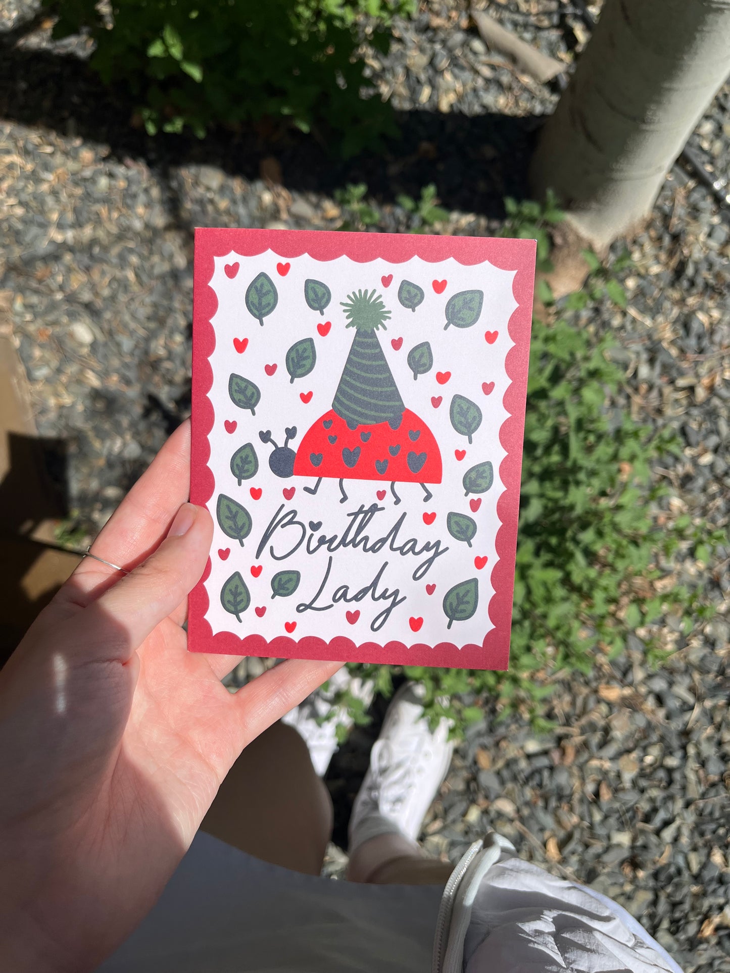 Birthday Lady(Bug) Card