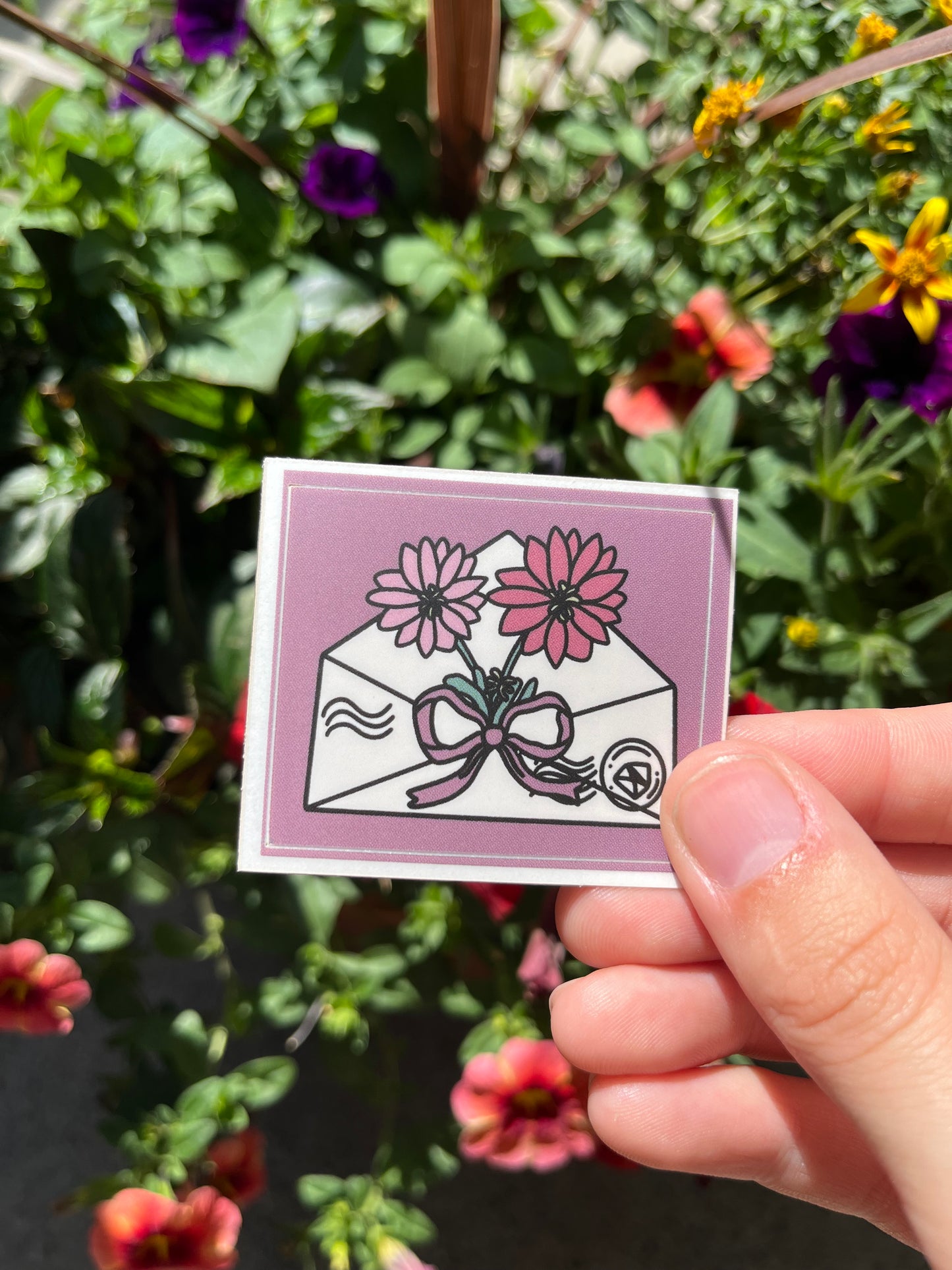 Montana State Flower Envelope Bitterroot Sticker