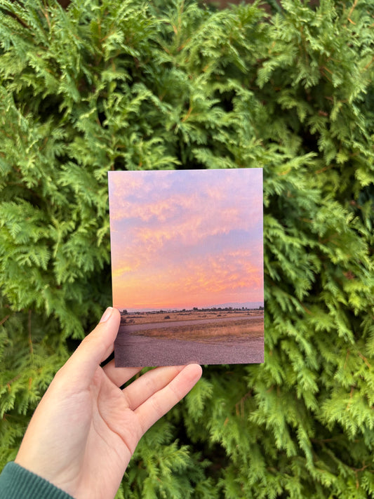 Sunrise in Montana Postcard