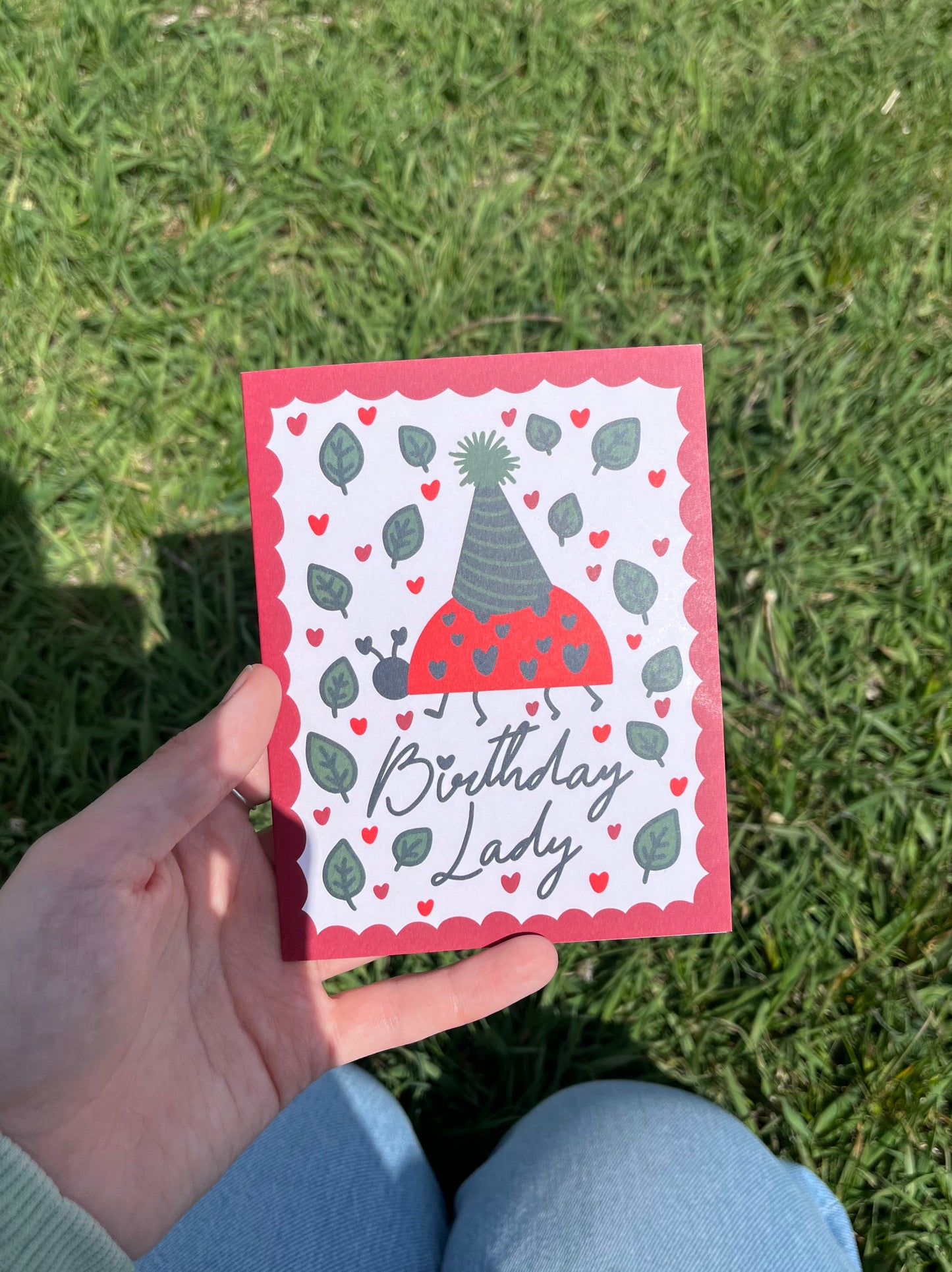 Birthday Lady(Bug) Card