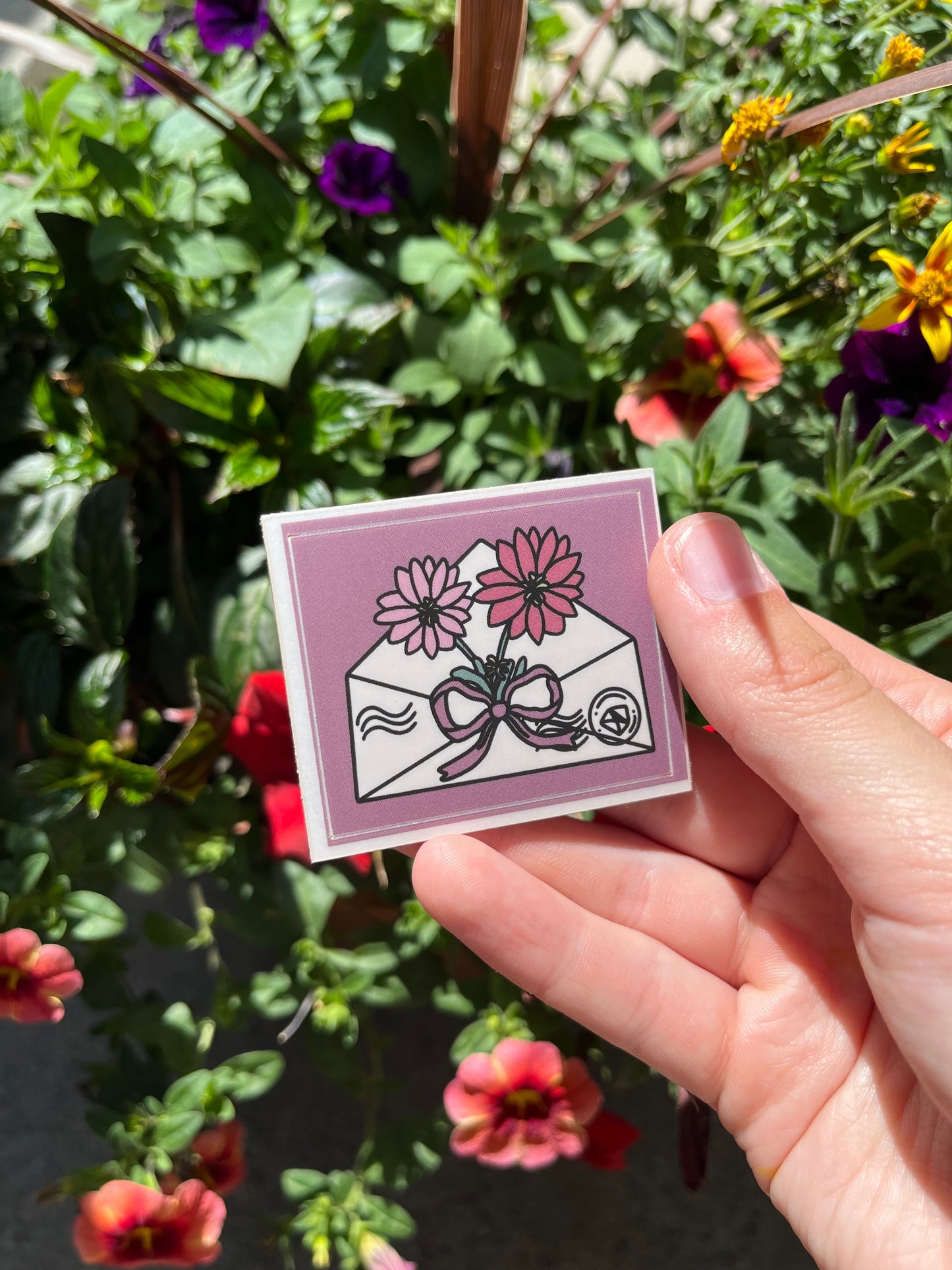 Montana State Flower Envelope Bitterroot Sticker