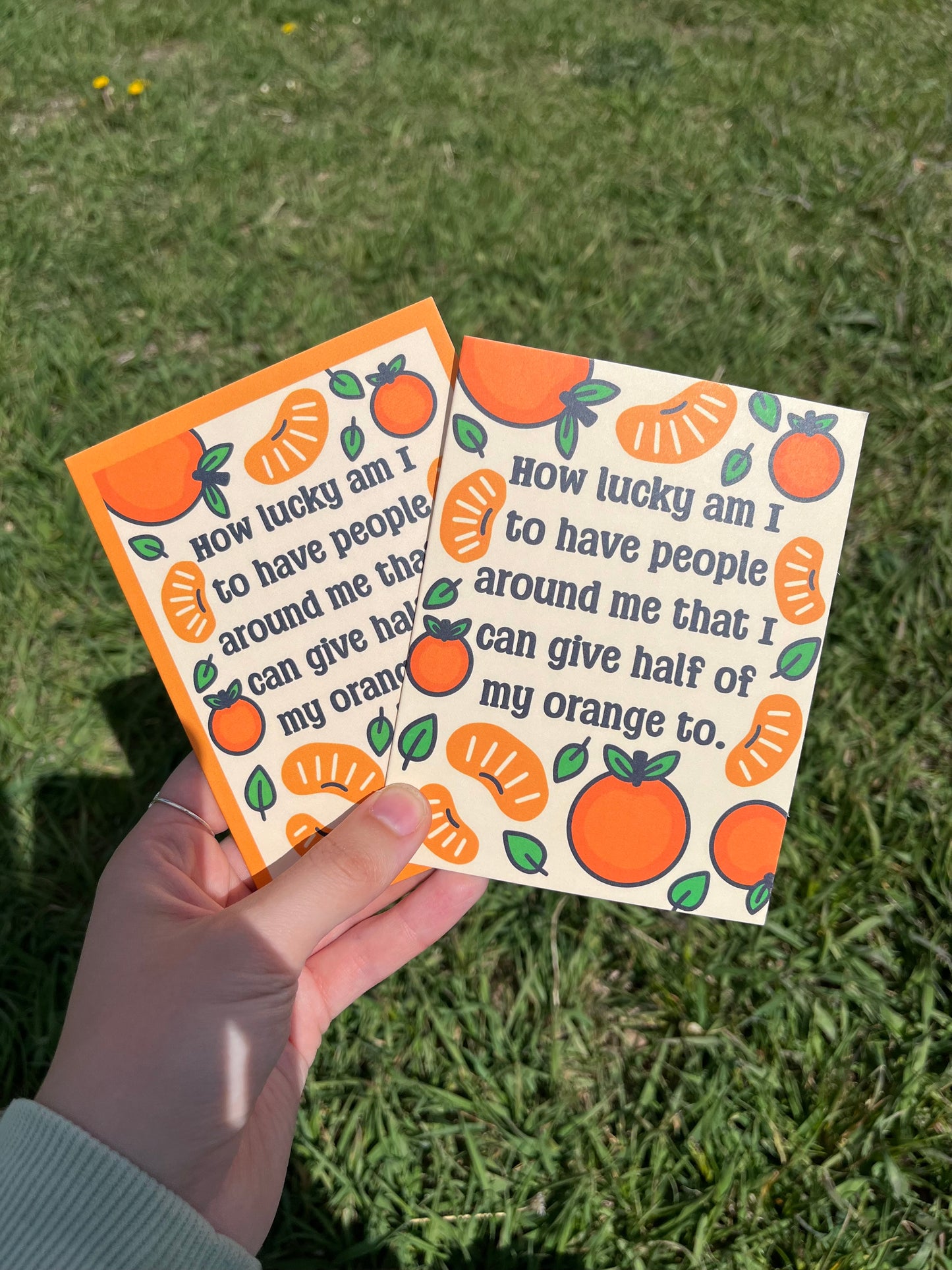 Half Of My Orange Card