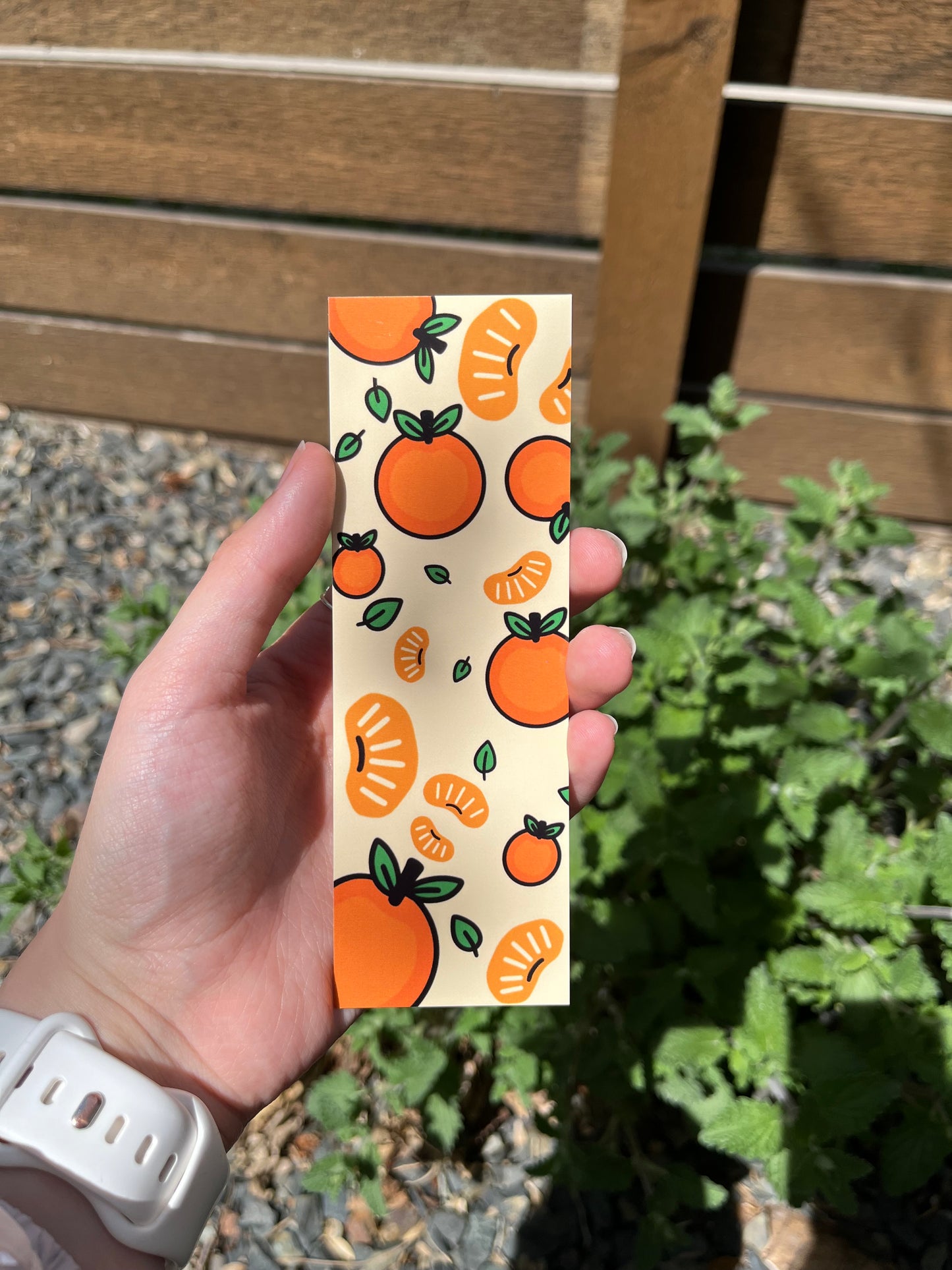 Orange and Slices Bookmark