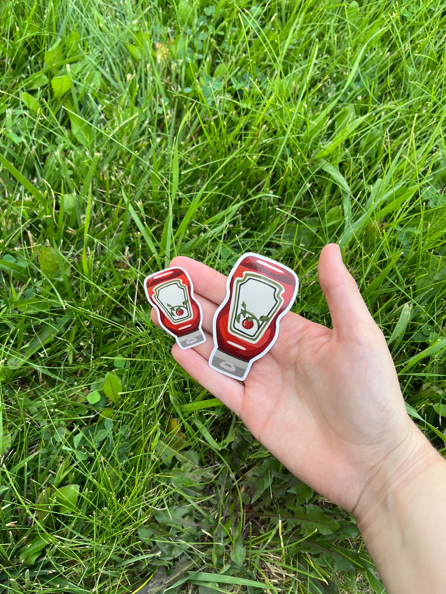 Ketchup Bottle Adhesive Sticker