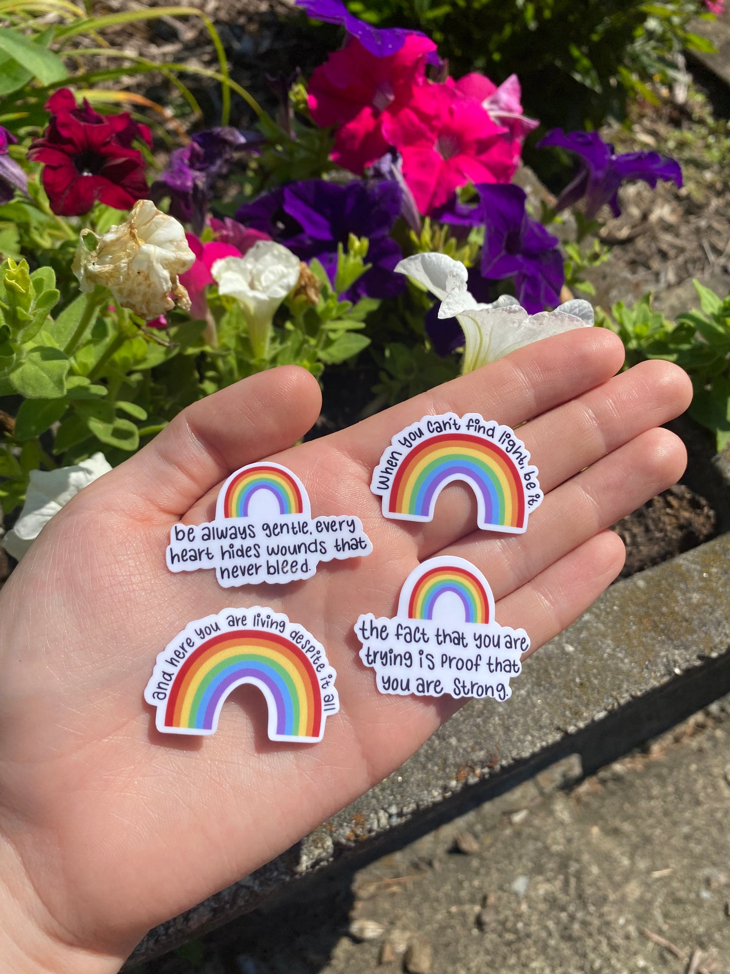 You Make My Life So Colorful With Your Love Rainbow Postcard