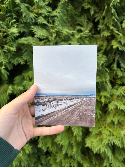 Wintery Montana View Card