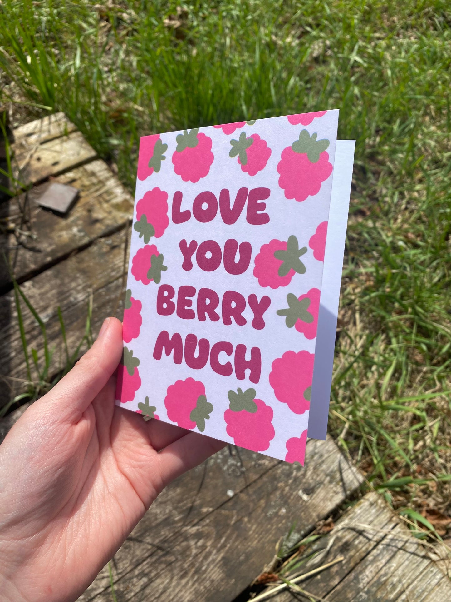 Love You Berry Much Raspberry Card
