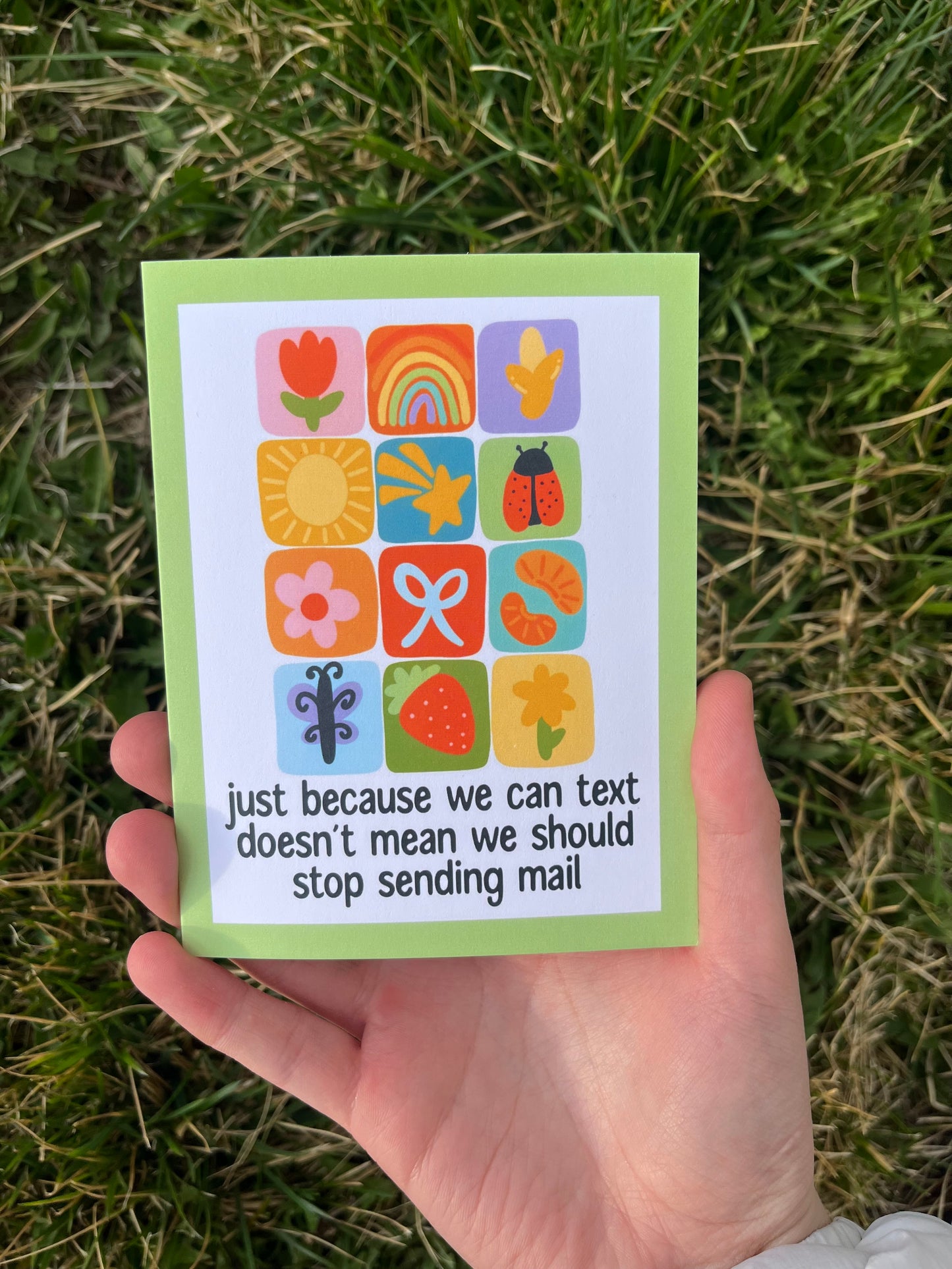 Send Mail Summer Quilt Themed Postcard/Card