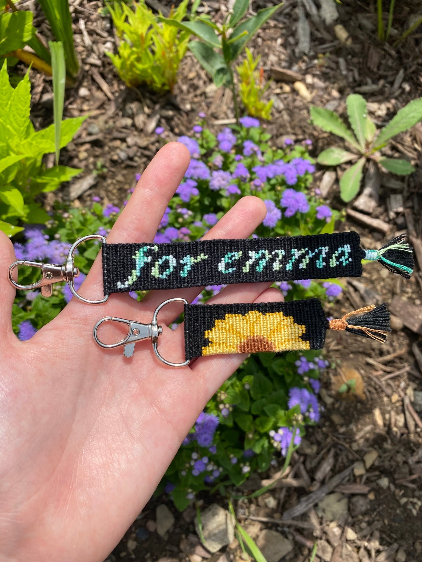 Custom Order for Mason- For Emma and Sunflower Keychains