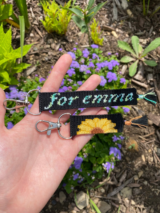 Custom Order for Mason- For Emma and Sunflower Keychains