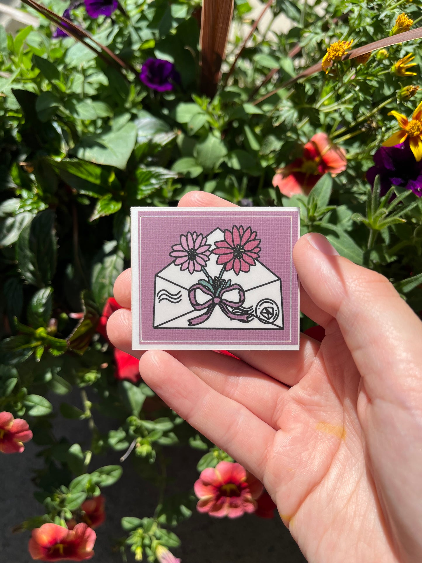 Montana State Flower Envelope Bitterroot Sticker