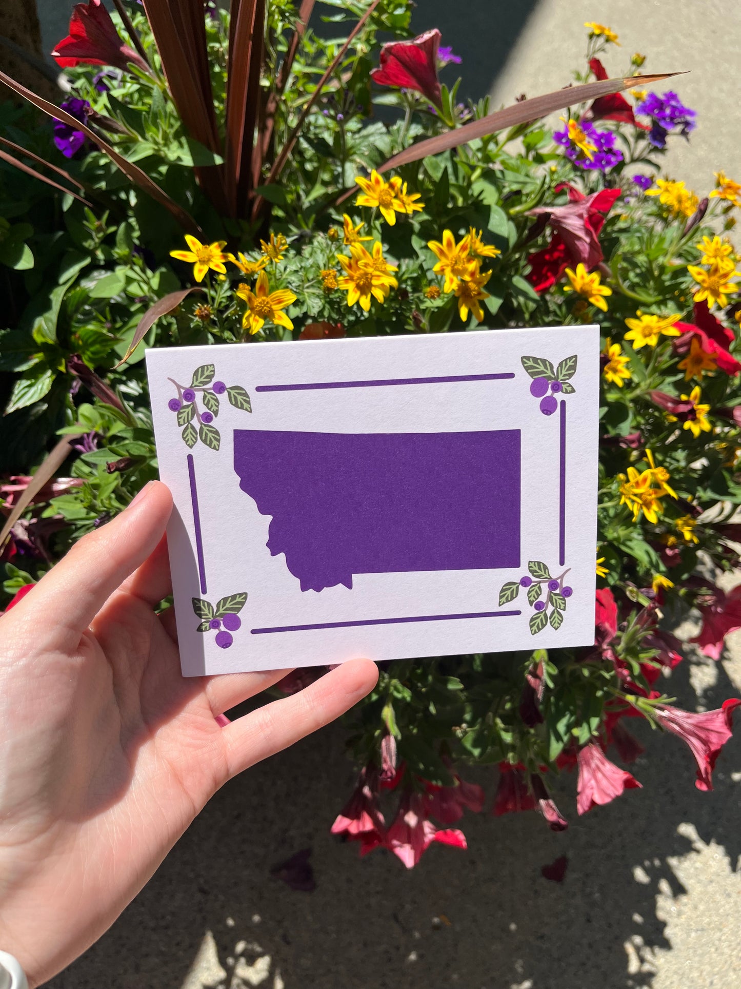 Montana State Huckleberries Card