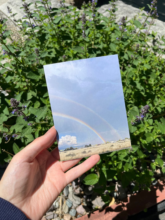 Double Rainbow Photography Card