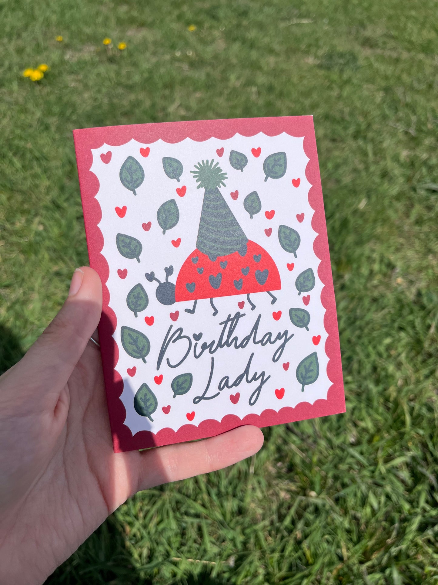 Birthday Lady(Bug) Card