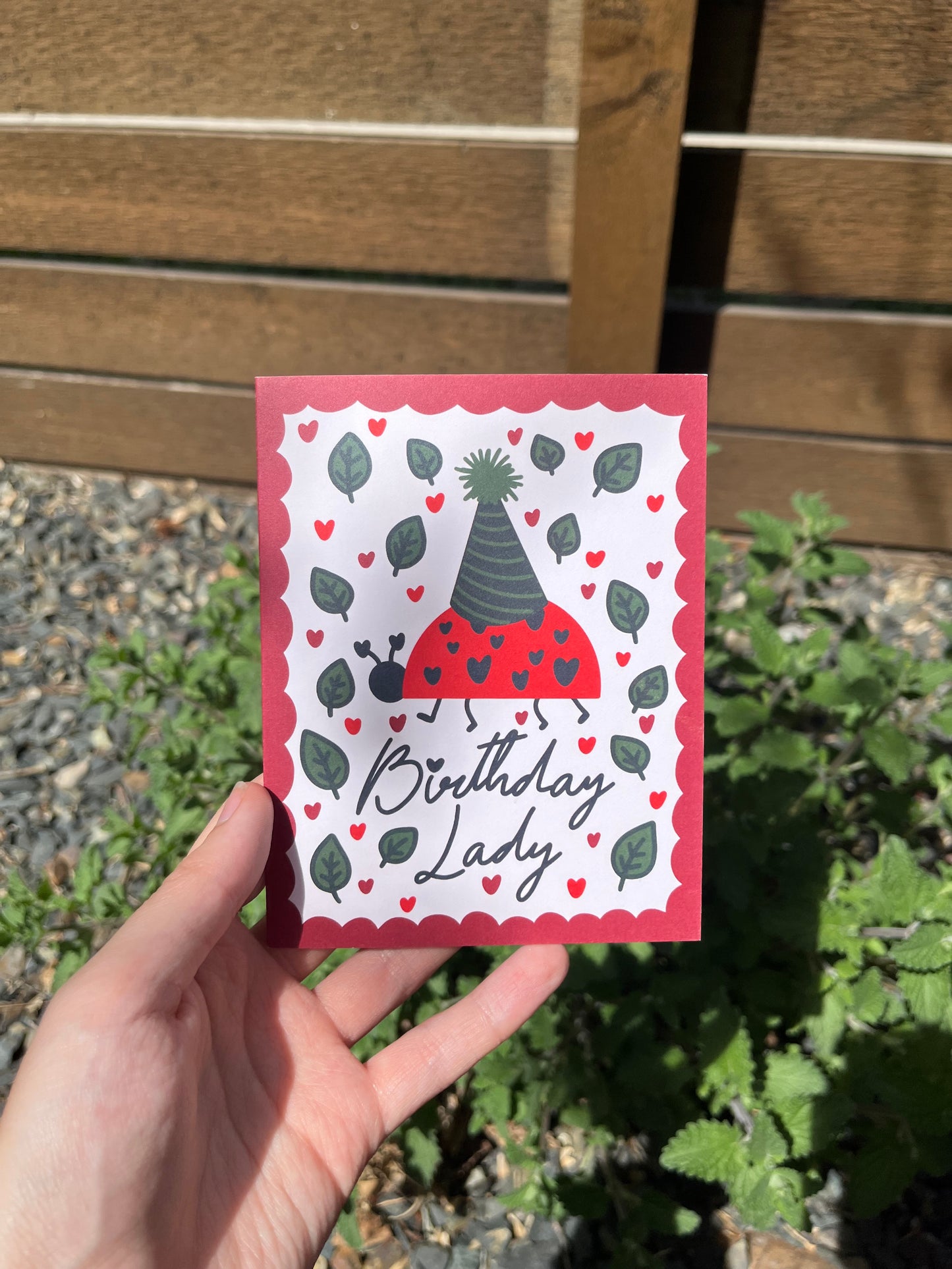 Birthday Lady(Bug) Card