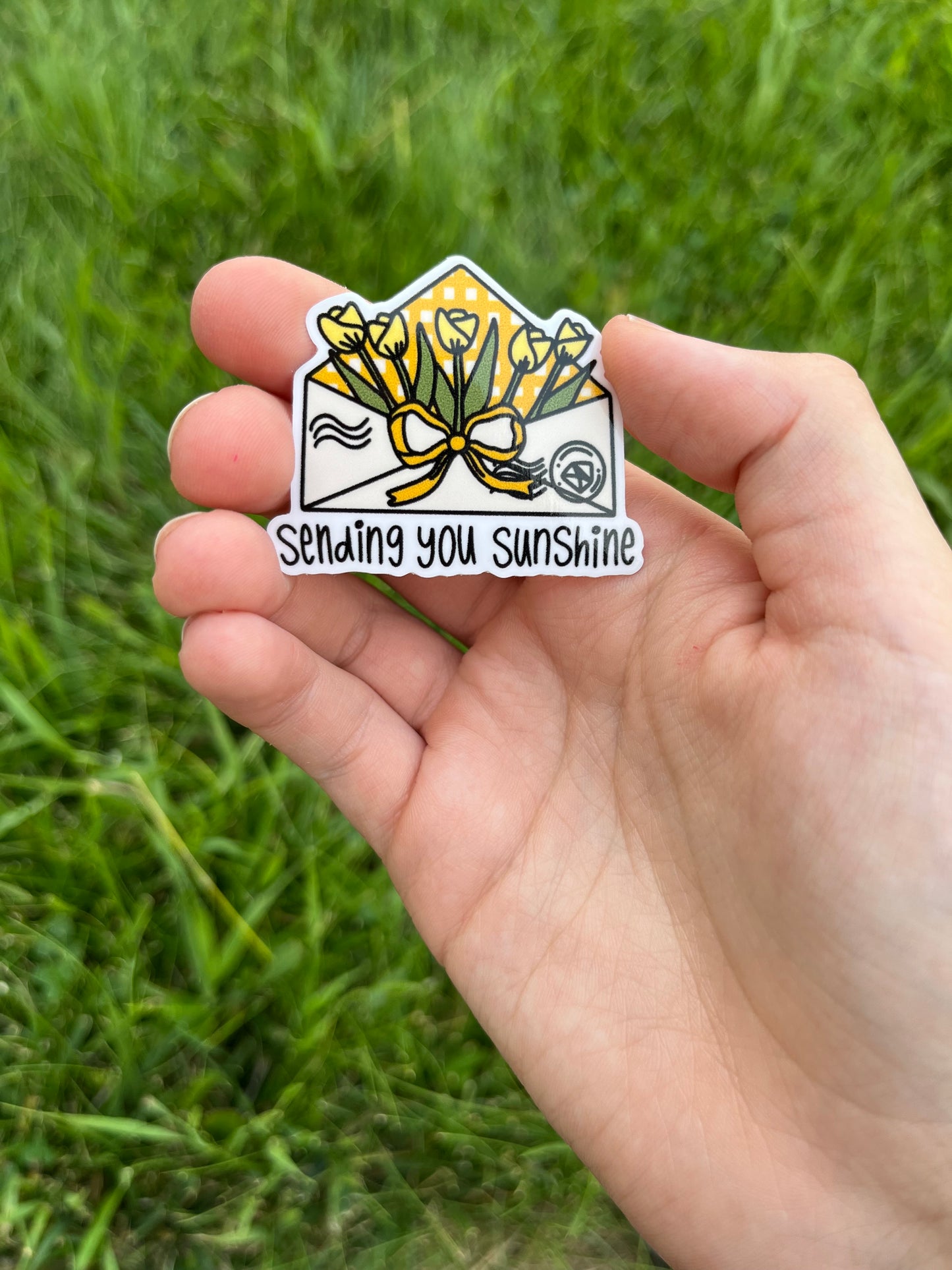 Loving Phrases Tulip Envelope Sticker
