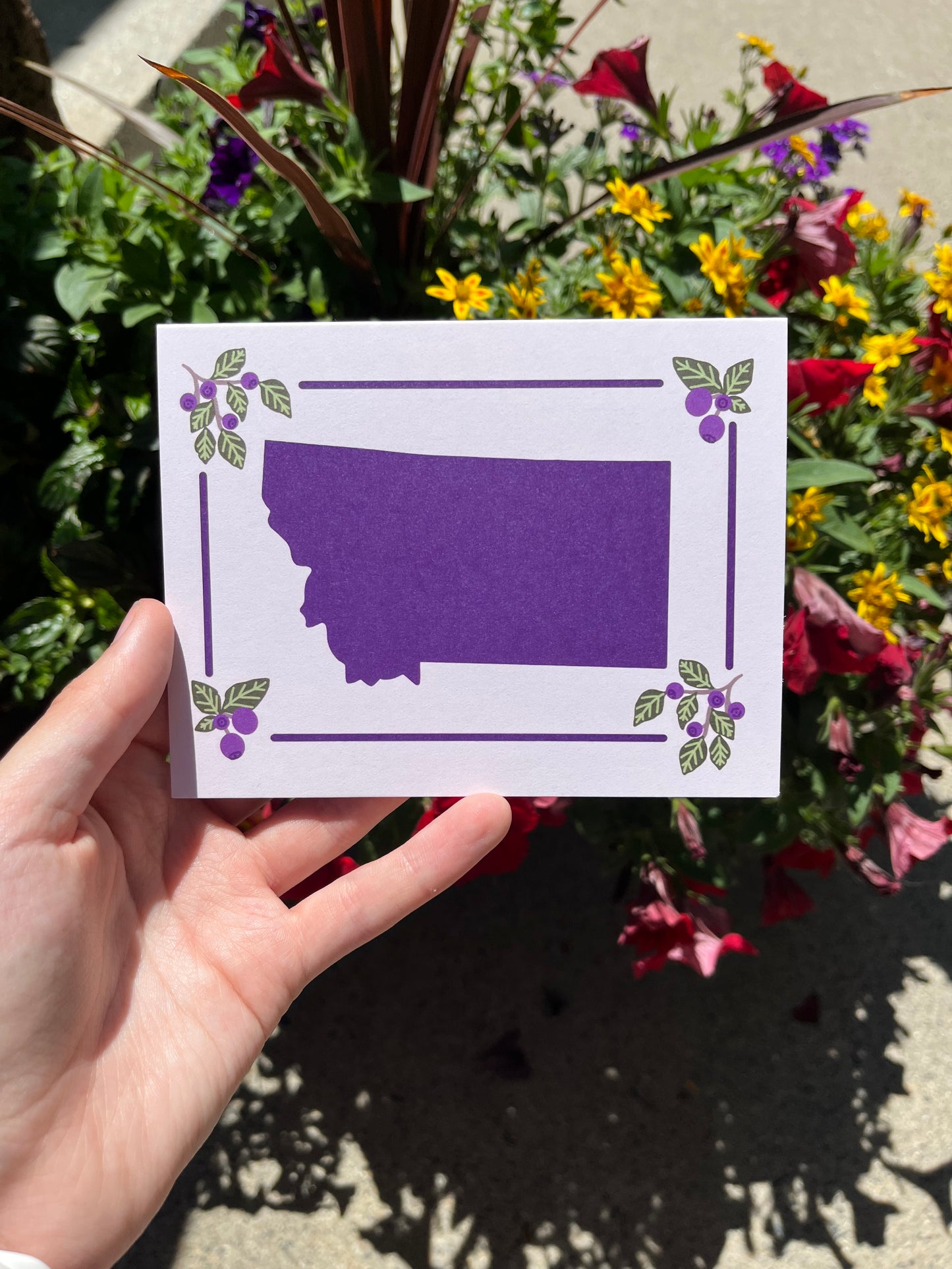 Montana State Huckleberries Card